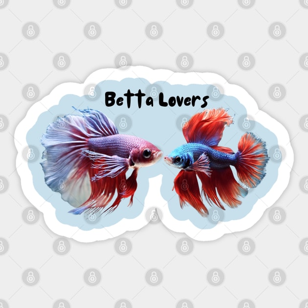 betta fish lovers Sticker by dodolanlaku